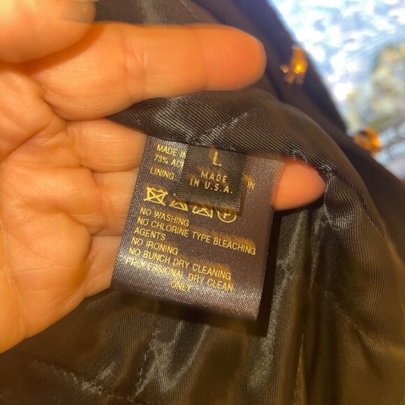 St John Vintage Womens Jacket Size Large Black Bomber Pockets Casual Faux Fur - Picture 11 of 16